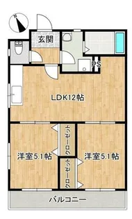 畑田ハイツ【2階】の間取り