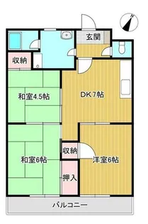 畑田ハイツ【202号室】の間取り