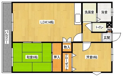 エルスール湯川【2階】の外観