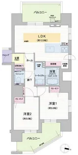 北海道札幌市中央区北六条西23丁目【マンション】の間取り