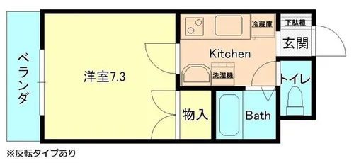 レジデンシャル前山【302号室】の間取り