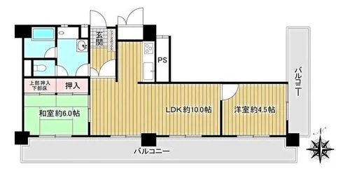 サンシャイン金山【10階】の間取り
