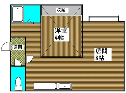 AMSウエストコート【104号室】の間取り