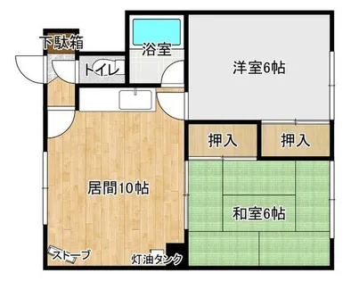 パークハイツ38【1階】の間取り