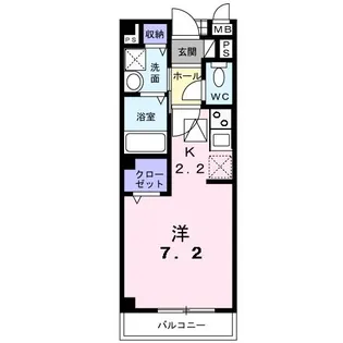 京都府京田辺市田辺深田【アパート】の間取り