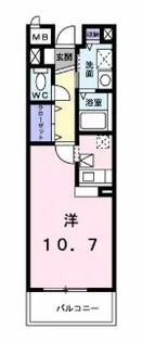 京都府京田辺市宮津宮ノ下【アパート】の間取り