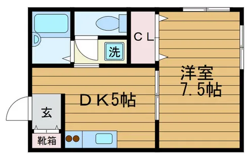 ハイツ芙蓉【202号室】の間取り