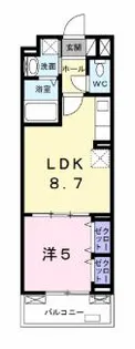 京都府京田辺市三山木西ノ河原【アパート】の間取り