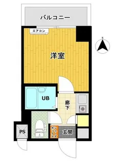 淡路ハイツ【4階】の間取り