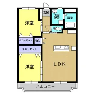 ユーミーウィンクルムⅡ【301号室】の間取り