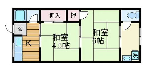 大阪府吹田市岸部北5丁目【アパート】の間取り