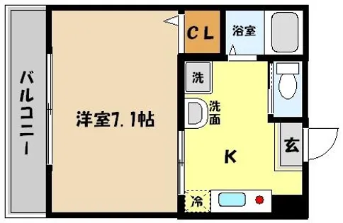 兵庫県神戸市東灘区御影中町6丁目【マンション】の間取り