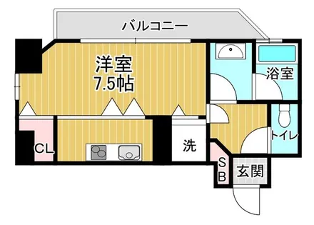 アクティコートクリスタル京橋【8階】の間取り
