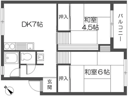 ハイツ瑞原【3階】の間取り
