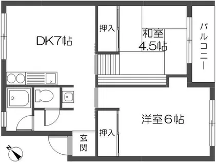 ハイツ瑞原【3階】の間取り