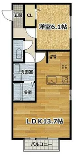 京都府京都市伏見区中島秋ノ山町【アパート】の間取り