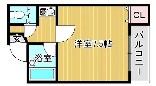 大阪府大阪市城東区蒲生2丁目【マンション】の間取り
