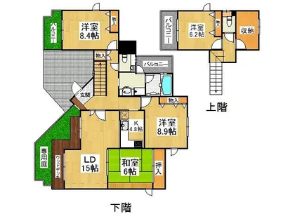 パロマヴィラ寺塚【1階】の間取り