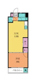 ギャラン江南【8階】の間取り