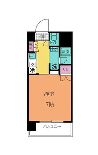 サルヴァトーレ東小倉【416号室】の間取り