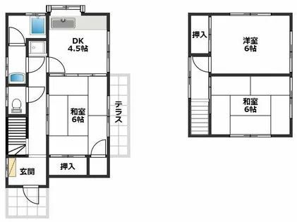 福岡県那珂川市片縄5丁目【一戸建】の間取り