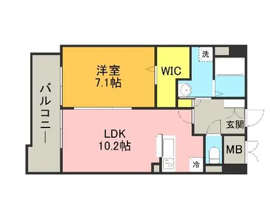 キルンズ高取【0904号室】の間取り