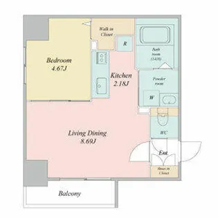 S-RESIDENCE大通公園admirio【9階】の間取り
