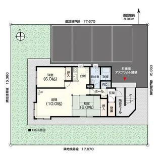 クレストールあいの里B棟【1階】の間取り