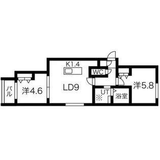 トロワセリーヌ【4階】の間取り