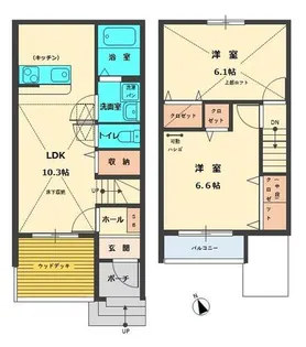 兵庫県南あわじ市賀集福井【アパート】の間取り