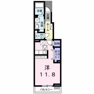 エステート 王子【1階】の間取り