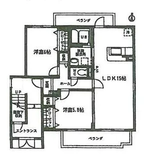 ウィズダムハウスⅢ【201号室】の間取り