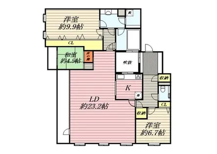 カルム宮の森ハウス【2階】の間取り