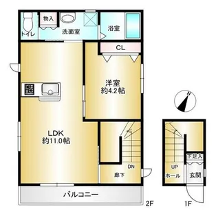 アーク六甲道【2階】の間取り