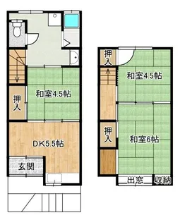 京都府京都市伏見区石田大山町【一戸建】の間取り
