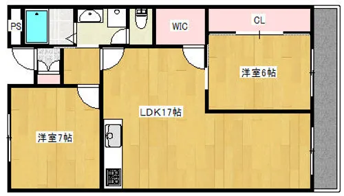 ハイメゾン岩田【603号室】の間取り