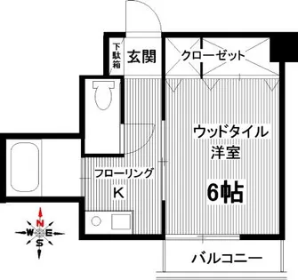 ヤマシナアーバンコテージ【2階】の間取り