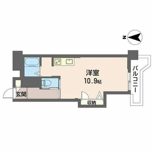 大阪府大阪市北区大淀中1丁目【マンション】の間取り