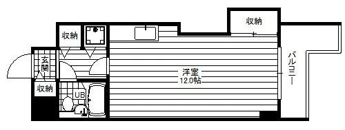 大阪府大阪市浪速区難波中2丁目【マンション】の間取り