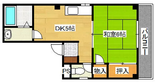 コーポ田中【402号室】の間取り