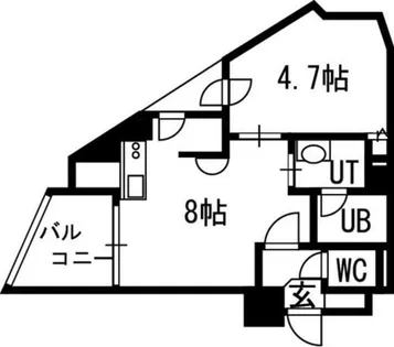 クラッセ円山 WEST【4階】の間取り