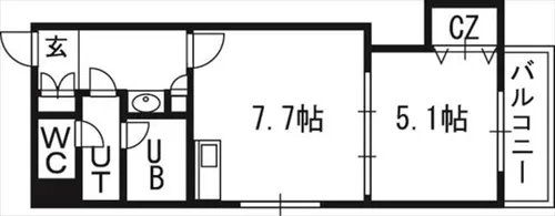 Vertical 18【3階】の間取り