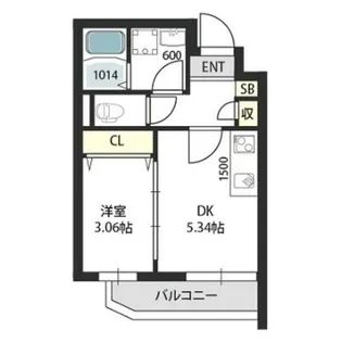 GRAND STEADY 天王寺町【3階】の間取り