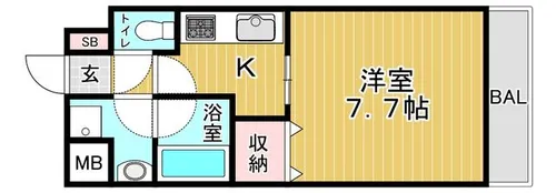 プレジオ都島【4階】の間取り