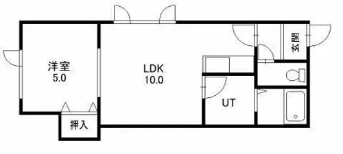 ハイツ新生【2階】の間取り