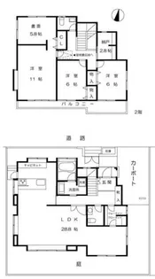 兵庫県神戸市東灘区御影山手4丁目【一戸建】の間取り