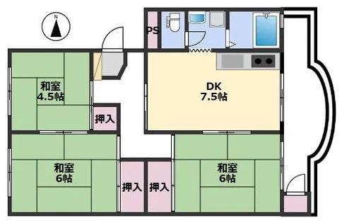 ローレルハイツ姫路田井【5階】の間取り