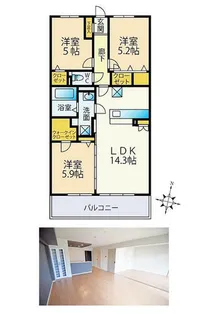 アンブル橋本【2階】の間取り