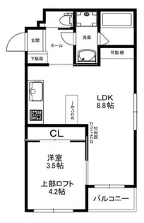 兵庫県西宮市津門大箇町【マンション】の間取り
