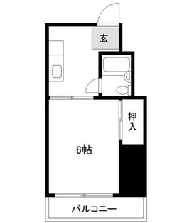 甲の辻マンション【105号室】の間取り